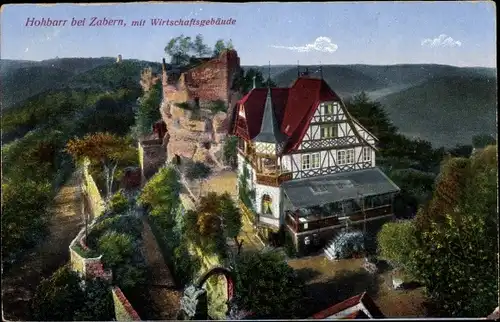 Ak Saverne Zabern Elsass Bas Rhin, Burg Hohbarr, Wirtschaftsgebäude