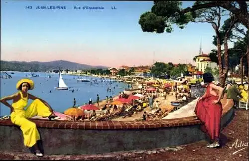 Ak Juan les Pins Alpes Maritimes, Strand