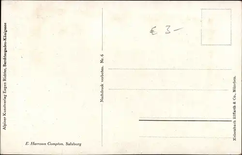 Künstler Ak Compton, E. H., Salzburg in Österreich, Panorama