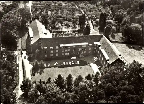 Ak Berlin Reinickendorf Hermsdorf, Städtische Klinik für Jugendpsychiatrie Wiesengrund, Luftaufnahme