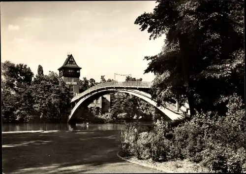 Ak Berlin Treptow, Abtei-Brücke