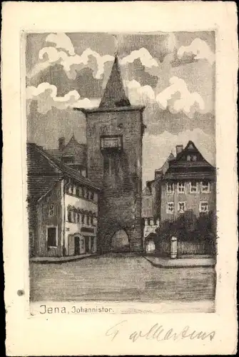 Künstler Ak Jena in Thüringen, Johannistor