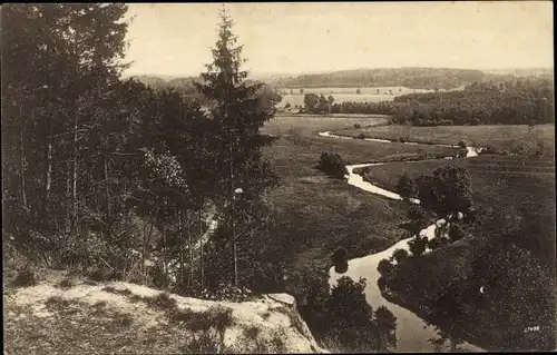 Ak Bad Fallingbostel Lüneburger Heide, Landschaft, Blick von Klinter-Liethberg