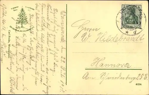 Ak Hasserode Wernigerode im Harz, Teilansicht