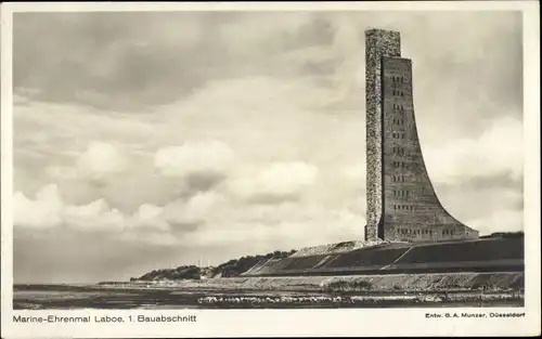 Ak Ostseebad Laboe, Marine Ehrenmal, 1. Bauabschnitt