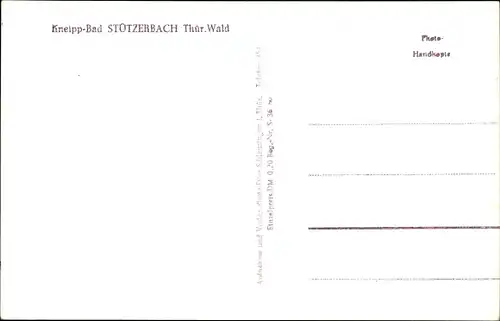 Ak Stützerbach Ilmenau Thüringen, Ortschaft mit Landschaftsblick