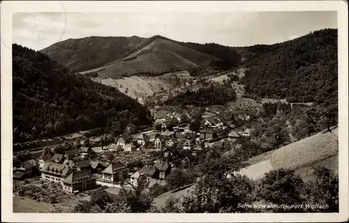 Ak Wolfach im Schwarzwald, Ortspanorama