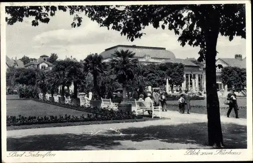 Ak Bad Salzuflen in Lippe, Blick zum Kurhaus, Parkanlage