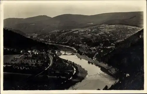 Ak Schlierbach Heidelberg, Neckartal mit Schlierbach, Ziegelhausen
