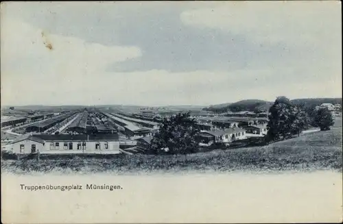 Ak Münsingen in Württemberg, Truppenübungsplatz
