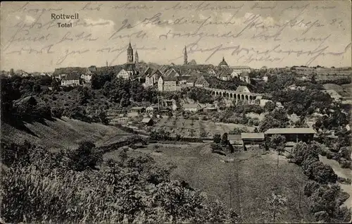 Ak Rottweil am Neckar, Totalansicht