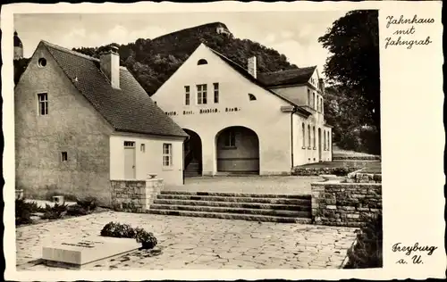 Ak Freyburg an der Unstrut Sachsen Anhalt, Jahnhaus mit Jahngrab