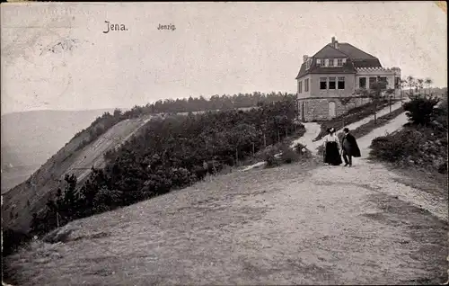 Ak Jena in Thüringen, Partie auf dem Jenzig, Panorama