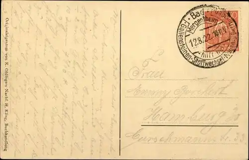 Ak Bad Mergentheim in Tauberfranken, Gesamtansicht