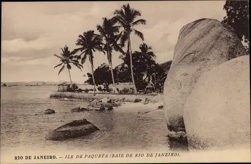 Ak Rio de Janeiro Brasilien, Ile de Paqueta