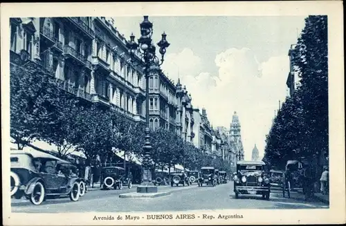 Ak Buenos Aires Argentinien, Avenida de Mayo