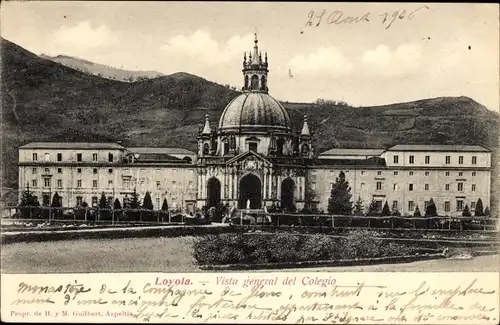 Ak Loyola Baskenland Spanien, Gesamtansicht der Schule