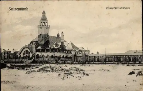 Ak Świnoujście Swinemünde Pommern, Konversationshaus