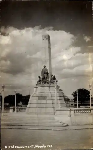 Ak Manila Philippinen, Rizol-Denkmal