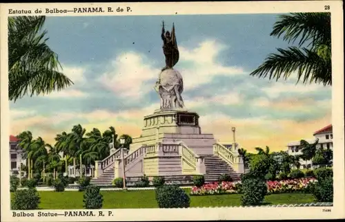 Ak Panama, Balboa Statue