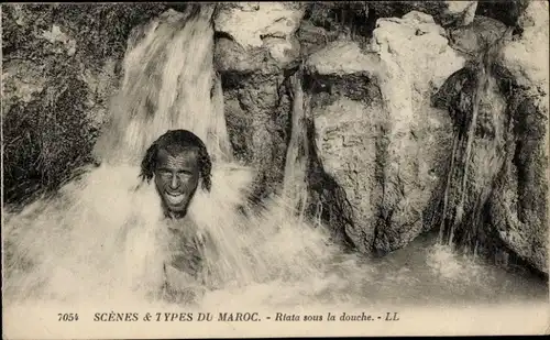 Ak Marokko, Riata unter der Dusche
