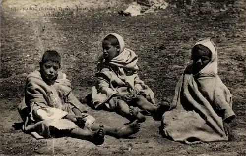 Ak Marokko, Kinder, Gruppenbild, Maghreb