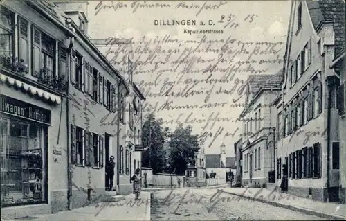 Ak Dillingen an der Donau, Kapuzinerstraße