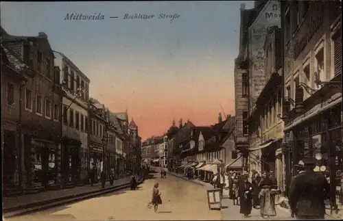 Ak Mittweida in Sachsen, Rochlitzer Straße