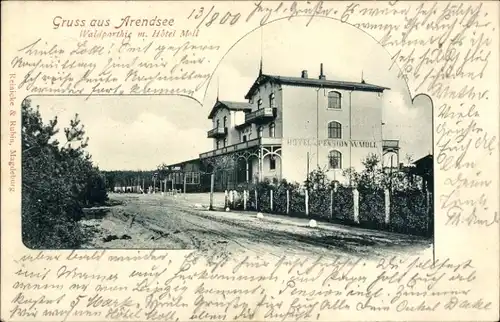 Ak Arendsee in der Altmark, Wald, Hotel Moll