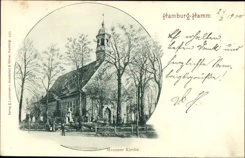 Ak Hamburg Mitte Hamm, Hammer Kirche