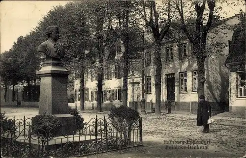 Ak Hamburg Nord Eppendorf, Heinicke-Denkmal