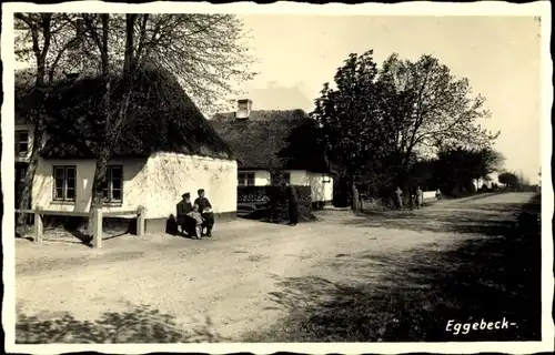 Ak Eggebek Kreis Flensburg, Dorfpartie