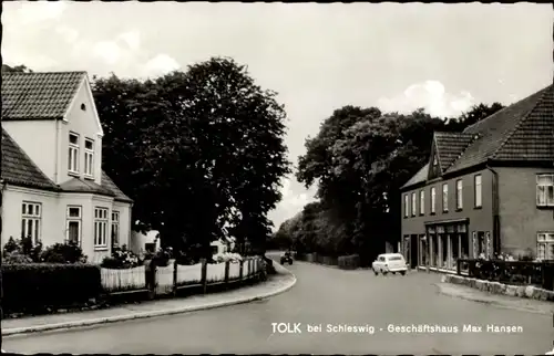 Ak Tolk in Schleswig, Geschäftshaus Max Hansen