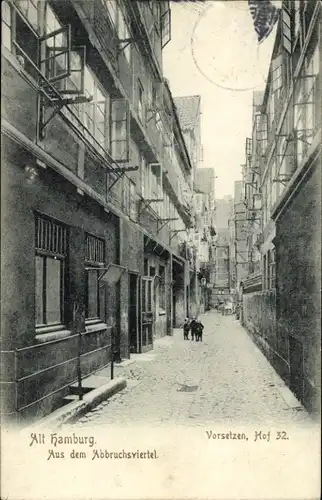 Ak Hamburg Mitte Altstadt, Aus dem Abbruchsviertel