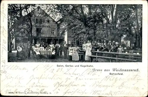 Ak Hamburg Altona Bahrenfeld, Salon Weidmannsruh
