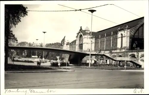 Ak Hamburg Mitte Neustadt, Dammtor, Bahnhof