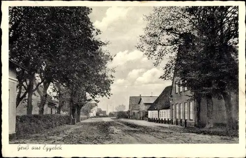 Ak Eggebek Kreis Flensburg, Straßenpartie