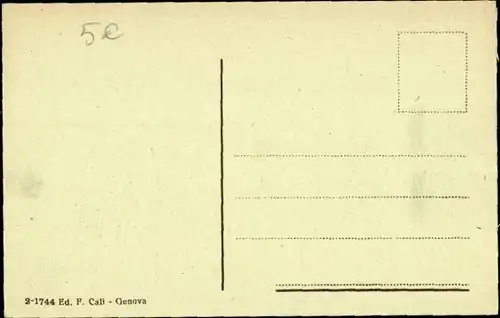 Ak Genova Genua Liguria, Righi e Castellaccio