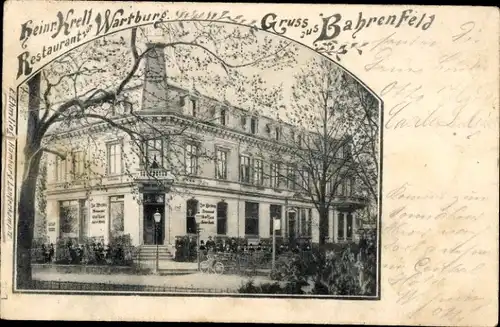 Ak Hamburg Altona Bahrenfeld, Restaurant Wartburg