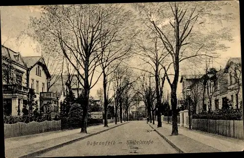 Ak Hamburg Altona Bahrenfeld, Händelstraße, Villen und Gärten