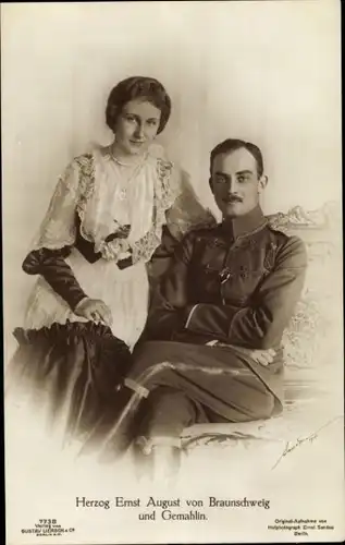 Ak Herzog Ernst August zu Braunschweig Lüneburg, Victoria Luise, Liersch 7738
