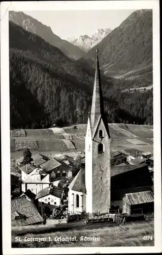 Ak Sankt Lorenzen im Lesachtal Kärnten, Kirche