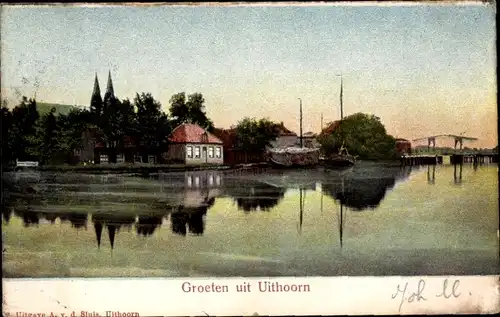 Ak Uithoorn Nordholland Niederlande, Teilansicht