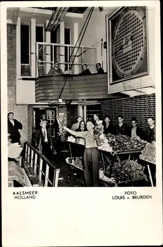 Ak Aalsmeer Nordholland Niederlande, Blumen-Auktion mit elektrischem Bietapparat Der Opreker