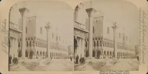 Stereo Foto Venezia Venedig Veneto, Palast der Dogen