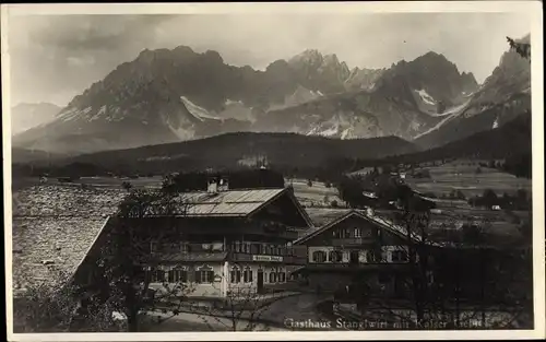 Foto Ak Going am Wilden Kaiser Kitzbühel in Tirol, Gasthof Stanglwirt