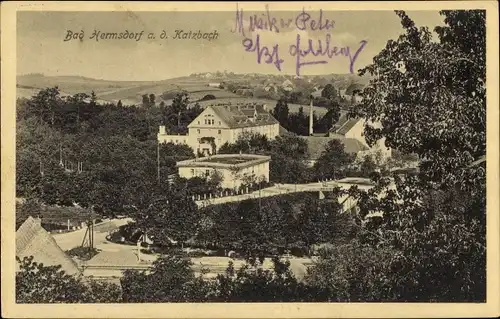 Ak Jerzmanice Zdrój Bad Hermsdorf Schlesien, Gesamtansicht