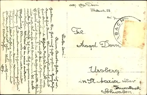 Foto Ak Habach Oberbayern, Kirche, Straßenpartie