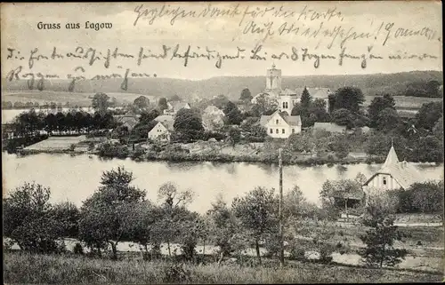 Ak Łagów Lagow Neumark Ostbrandenburg, Gesamtansicht