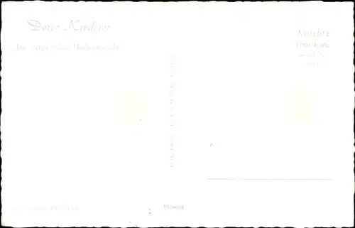 Ak Schauspielerin Doris Kirchner, Portrait, Autogramm,  Die verpfuschte Hochzeitsnacht